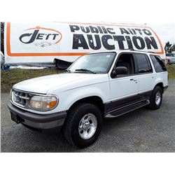 A12 --  1997 FORD EXPLORER XLT , White , 355741  KM's  "NO RESERVE"