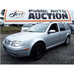 B1 --  2003 VW JETTA GLS , Silver , 279805  KM's