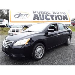 C1 --  2014 NISSAN SENTRA S , Black , 112095  KM's