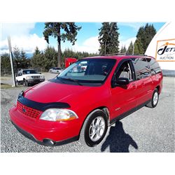 F2 --  2002 FORD WINDSTAR SPORT , Red , 202430  KM's