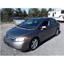 B4 --  2008 HONDA CIVIC EX-L , Grey , 141533  KM's