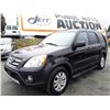 Image 1 : G3 --  2006 HONDA CRV LX, BLACK, 268,885 KMS