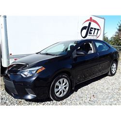 D6 -- 2014 TOYOTA COROLLA L SEDAN, BLACK, 126,665 KMS