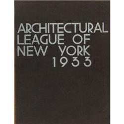 Architecture League of NY 1933 - 1 piec