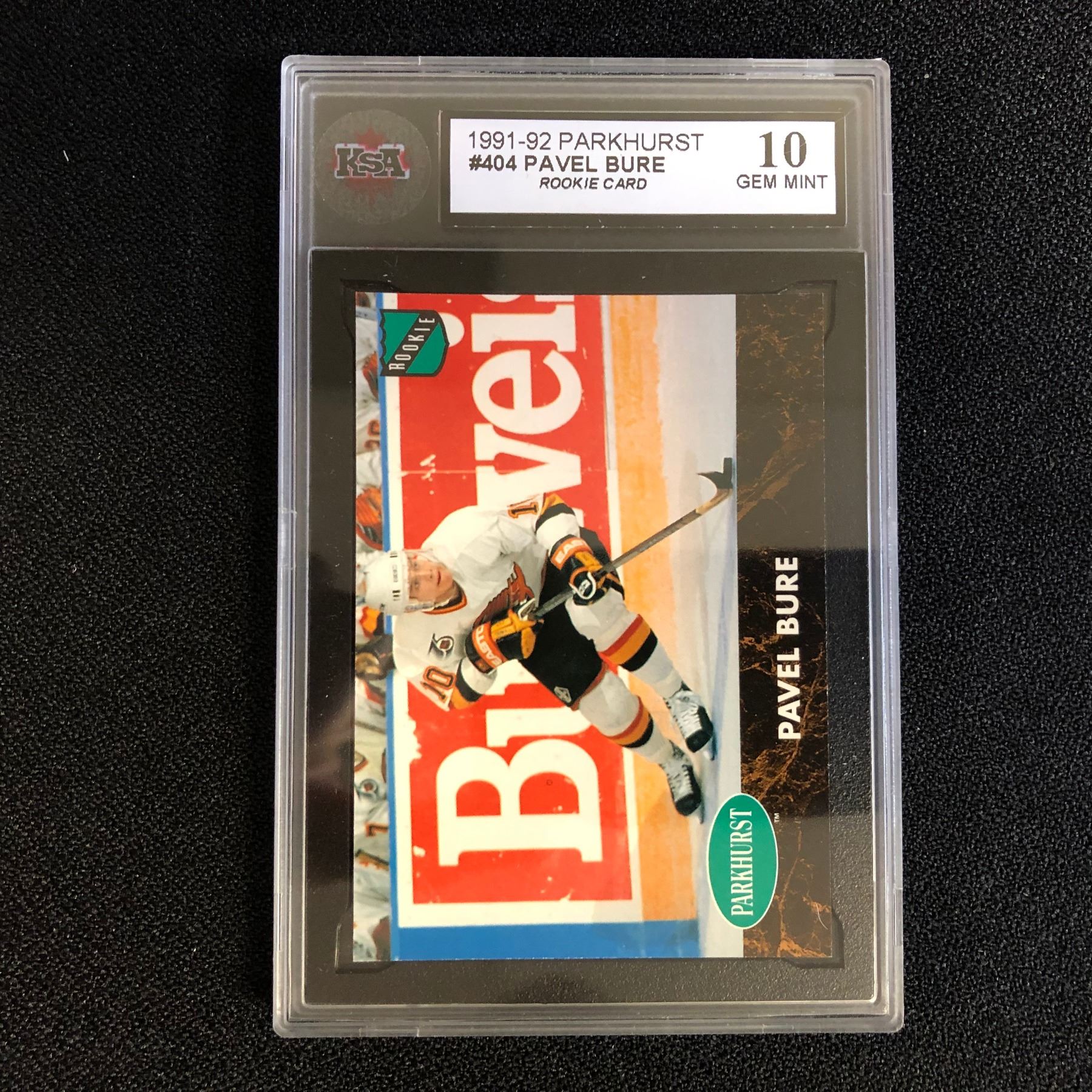 199192 PARKHURST 404 PAVEL BURE ROOKIE CARD (10 GEM MINT)