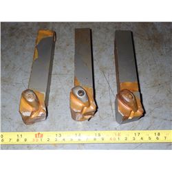 (3) 1" x 1" Kysor-Dijet Lathe Turning Tools