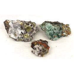 3 Mexican Mineral Specimens