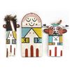 Image 1 : 3 Native American Hopi Flat Kachinas