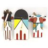 Image 2 : 3 Native American Hopi Flat Kachinas