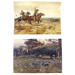 2 Charles M. Russell Prints