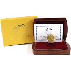 2010-W USA First Spouse Abigail Fillmore 1/2oz .9999 Fine Gold Proof Coin in Deluxe Display Case wit