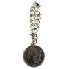 Image 1 : 1903 USA Morgan Dollar Inside of Bezel Attached to Metal Chain.