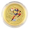 Image 1 : SCARCE 2016 Australia 1/4oz Lunar Monkey King Coloured .9999 Fine Gold Coin in Capsule. Hard to find