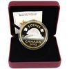 Image 1 : 2019 Canada 5-cent Big Coin 5oz Reverse Gold Plated .9999 Fine Silver Coin (missing outer sleeve) TA