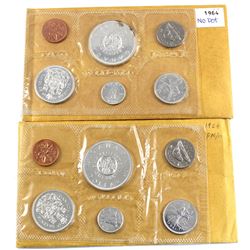 1964 Canada Dot & No Dot Variety Proof Like Sets. 2pcs