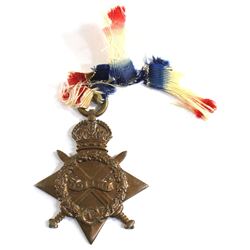 1914-15 WWI Star Medal Issued to Pte. R. Stewart, R. Lanc. R.