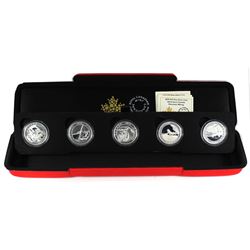 2015 $10 Adventure Canada 5-coin Fine Silver Set in Special Display Box (TAX Exempt).