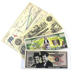 Estate Lot of Various Novelty Notes. You will receive 1 Million Dollars The Wizard of Oz, 1 Million 