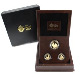 Great Britain 2012 London Olympiad Citius, Altius, Fortius 3-coin 22K Gold Commemorative Set in beau