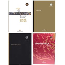 2003, 2004, 2005 & 2006 Royal Canadian Mint Annual Reports. 4pcs