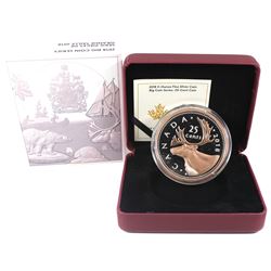 2018 Canada 25-cent Big Coin 5oz Rose-Gold Plated Fine Silver Coin (Tax Exempt).