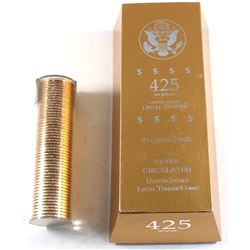 2008 USA Presidential Dollar John Quincy Adams Uncirculated Ballistic Roll of 50pcs in 425 Net Grams