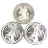 Image 1 : Britannia Design with Oriental Border & 2x Spartan Warrior 1oz .999 Fine Silver Rounds. 3pcs (TAX Ex