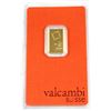 Image 2 : Valcambi Suisse 2.5g .9999 Fine Gold Bar in Hard Plastic Certificate (TAX Exempt).