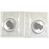 Image 2 : 2004 Canada 1oz Libra & Aquarius .9999 Fine Silver Privy Maple Leafs in Sealed Mint Plastic (Libra h