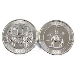 2020 Canada $10 RCMP & Kraken 2oz. .9999 Fine Silver Coins. 2pcs (TAX Exempt)