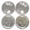 Image 1 : 2x 2016 Canada 3/4oz Howling Wolves & 2x 2019 1oz Predator Series - Grizzly Bear .9999 Fine Silver C