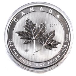 2017 Canada 10oz Magnificent Maple Leaves .9999 Fine Silver Coin in Capsule (scratched capsule) TAX 