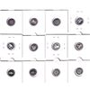 Image 1 : Mixed Lot of 12x 1 Gram World Silver Bullion Fine Silver Copy Coins. You will receive 8 different de