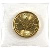 Image 1 : 2018 Canada 1/10oz .9999 Fine Gold Maple Leaf in Sealed Mint Plastic (TAX Exempt).