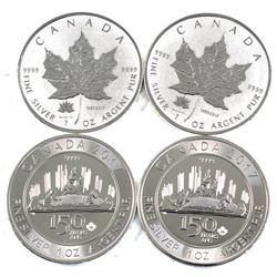 1867-2017 Canada 150 Commemorative 1oz .9999 Fine Silver Coins  (TAX Exempt)