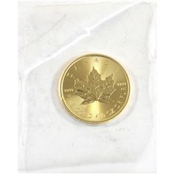 2020 Canada 1/2oz .9999 Fine Gold Maple Leaf in Sealed Mint Plastic (TAX Exempt).