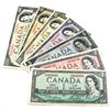 Image 1 : 1954 $1 to $100 Bank of Canada Notes. You will receive $1, $2, $100 Lawson-Bouey signatures & $5, $1