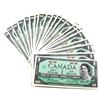 Image 1 : 1867-1967 $1 Bank of Canada No Serial Number Notes UNC. 25pcs
