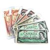 Image 1 : Lot of $1 & $2 Bank of Canada Notes. You will receive 2x 1867-1967 $1 No Serial Number, 1973 $1 AFF 