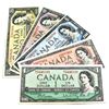 Image 1 : 1954 $1 to $20 Bank of Canada Notes - $1, $5, $10 & $20 Beattie-Rasminsky signatures & $2 Lawson-Bou