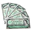 Image 1 : 1967 $1 Bank of Canada Notes Beattie-Rasminsky Signature with Consecutive Serial Numbers G/P1084396-