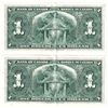 Image 2 : 1937 $1 Bank of Canada Notes Gordon-Towers Signature with Consecutive Serial Numbers T/A3716731 & T/