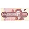 Image 2 : 1986 $2 Bank of Canada Note Bonin-Thiessen Signature with 4 Digit RADAR Serial Number CBH9440449.