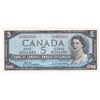 Image 1 : 1954 $5 BC-39b Bank of Canada, Beattie-Rasminsky, Neat Serial Number Z/S0303303 UNC.