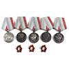 Image 1 : Lot of Vintage CCCP Russia Soviet 3A Betepah Tpya Medals with Enameled Lenin Pins. You will receive 