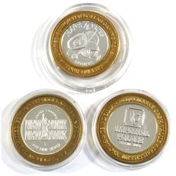 Lot of Limited Edition .999 Fine Silver Casino $10 Gaming Tokens - Imperial Palace in Biloxi, Missis