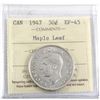 Image 1 : 1947 Canada 50-cent Maple Leaf ICCS Certified EF-45.