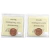 Image 2 : 1998W & 2000W Canada 1-cent ICCS Certified MS-67 Numismatic BU. 2pcs