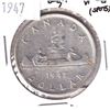 Image 1 : 1947 Canada Silver $1 Blunt 7 VF-EF (Spots).