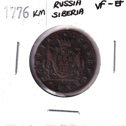 1776KM Russia Siberia Kopek VF-EF.